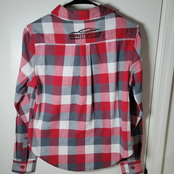 Barrett-Jackson Plaid Flannel Shirt | Vintage-Inspired Style | Size Medium | NWT - Picture 8 of 10
